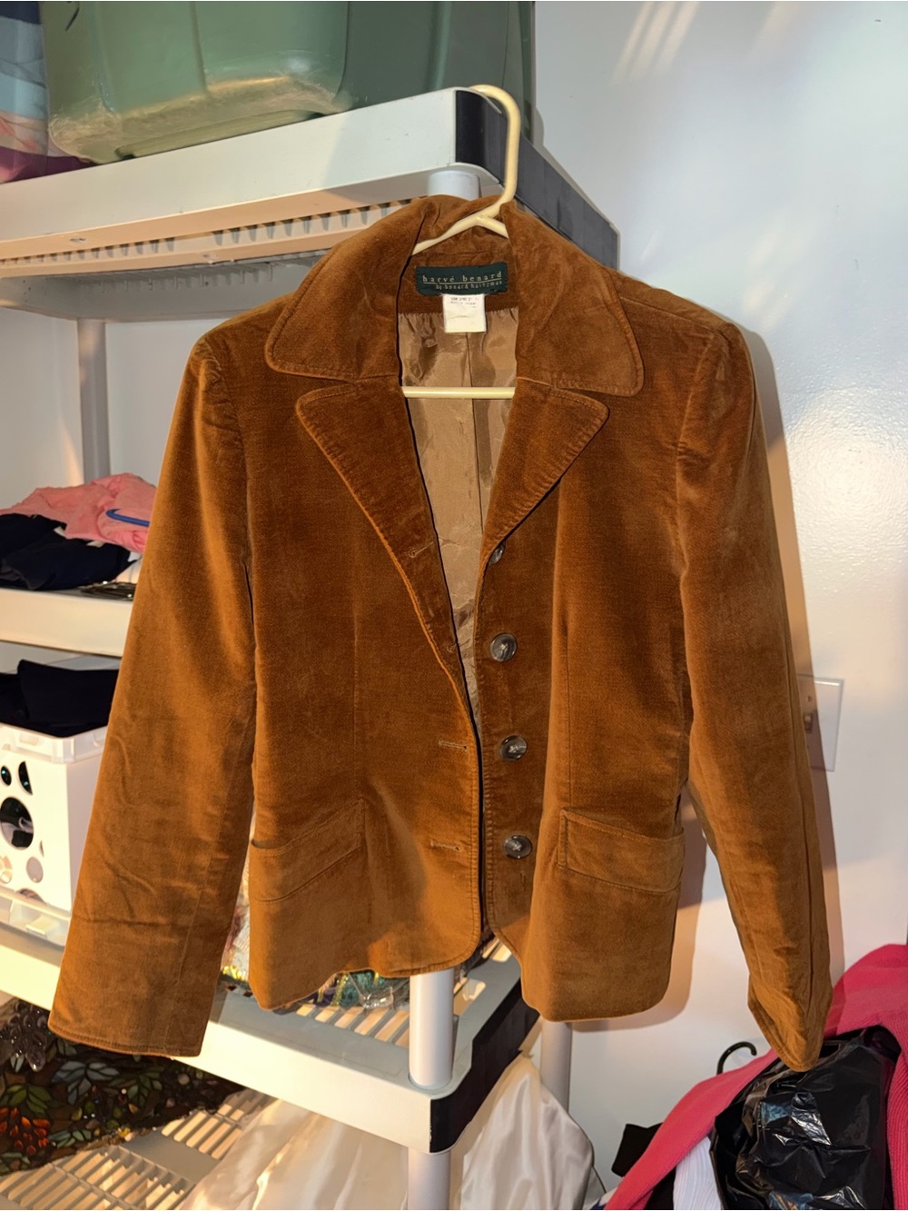 Harve Benard Rust Brown Corduroy Blazer